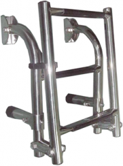 Zwemtrap RVS opklapbaar 3+3-treden