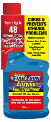 startron-benzine-additief-14308DP-brandstof-toevoeging-star-tron-benzine-additief-enzyme-fuel-treatment-motorbrandstof-stabilisator-ethanol-e10-e5-voorkomt-problemen-brandstofinjector-carburateur