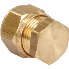 Messing Eindstop 8mm knel blind