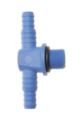 T-stuk tbv drukvat 12mm tule, 3/8 inch