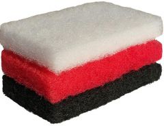 los-schuurpad-15x10cm-handgreep-wit-rood-zwart-zacht-medium-hard-reiniging-boten-onderhoud
