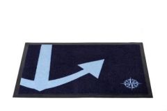 Welcome Deurmat Anchor Navy 60x40
