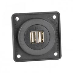 berker-usb-lader-2x2.5A-antraciet-telfoonlader