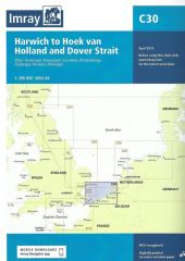 zeekaart-imray-c30-waterkaart-Harwich-Hoek-van-holland-dover-strait-gedetailleerde-kaart