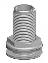 Trudesign Huiddoorvoer kunststof 2", wit