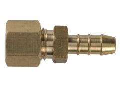 Koppeling messing 8mm knel x 8mm slangpilaar