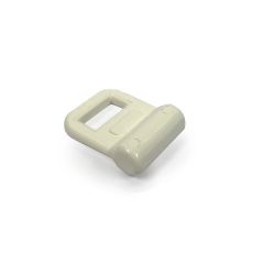 Mastslede rond 9mm wit