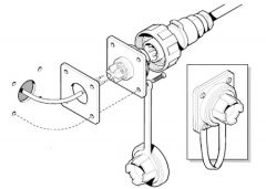 Raymarine stekker voor helmstokautomaat, 3 pins