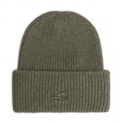 Muts Lamswol Essential Beanie, Mid Green blue-loop