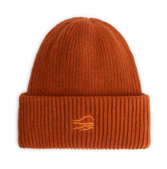 Muts Lamswol Essential, Beanie Rust blue-loop