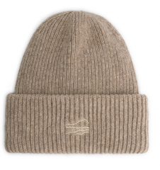 Muts Lamswol Essential Beanie, Mid Beige blue-loop