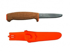 Drijvend-bootmes-met-Kurk-handvat-Morakniv-Robe-Floating-Serrated-Knife-oranje