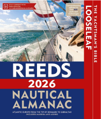 reeds-nautical-almanac-2026-looseleaf-zeilen-navigatie-getijden-havens-azoren-madeira-gibraltar-royal-yachting-association-rya-iamsar