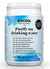Biocool-Purify-My-Drinking-Water-250tbl-drinkwater-zuiveren-waterdesinfectie-waterbehandeling-boot-camper-caravan-veilig-drinkwater-zonder-chloor-silverfree-fresh-water