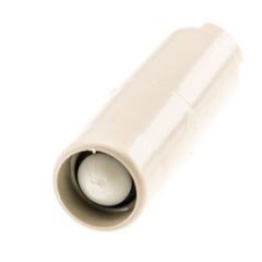 Terugslagklep kunststof 13mm wit