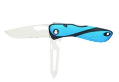 Offshore mes met harpsleutel blauw. Wichard mes