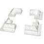 Hoeksteunen wit voor hard zonnepaneel (set van 4)