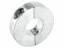Schroefas anode aluminium vlak 35mm