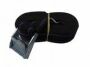 Spanband met gesp, 2.5m. x 25mm Zwart